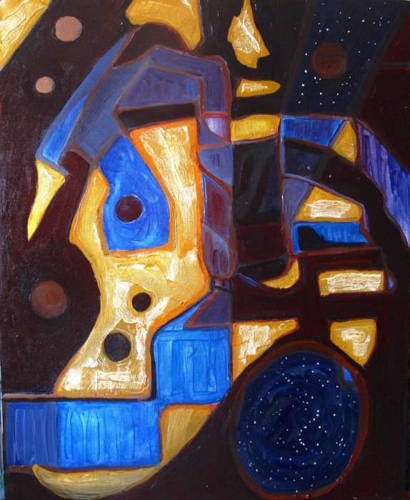 #1217 Oil on Canvas, Time Portals