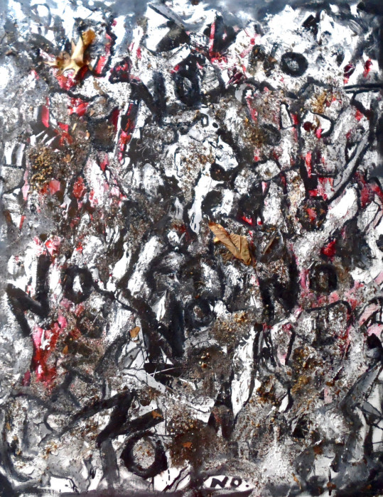 #1420 Abstract acrylic, Willard Art