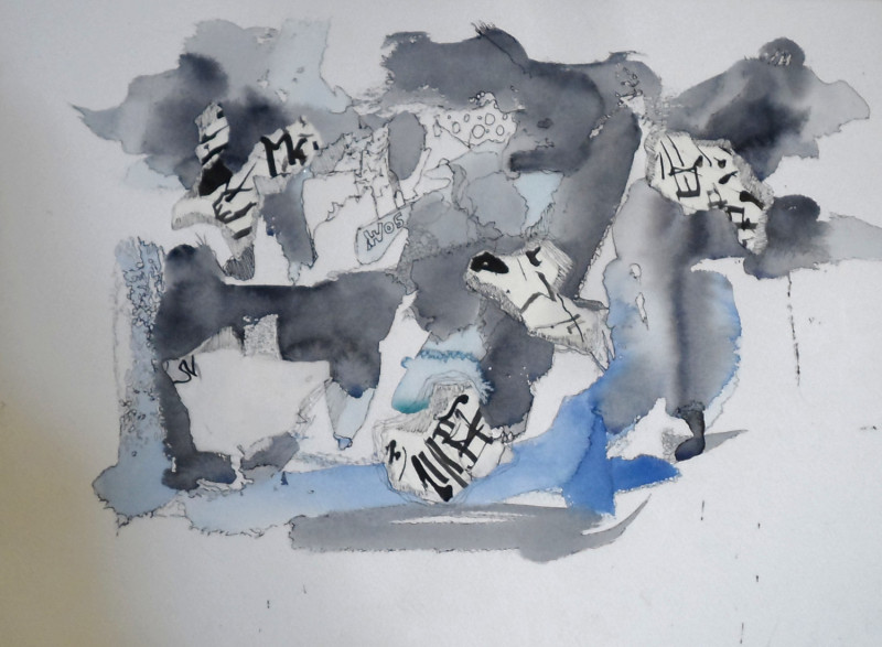 #1428 Watercolor, Pen and Ink, Willard Art