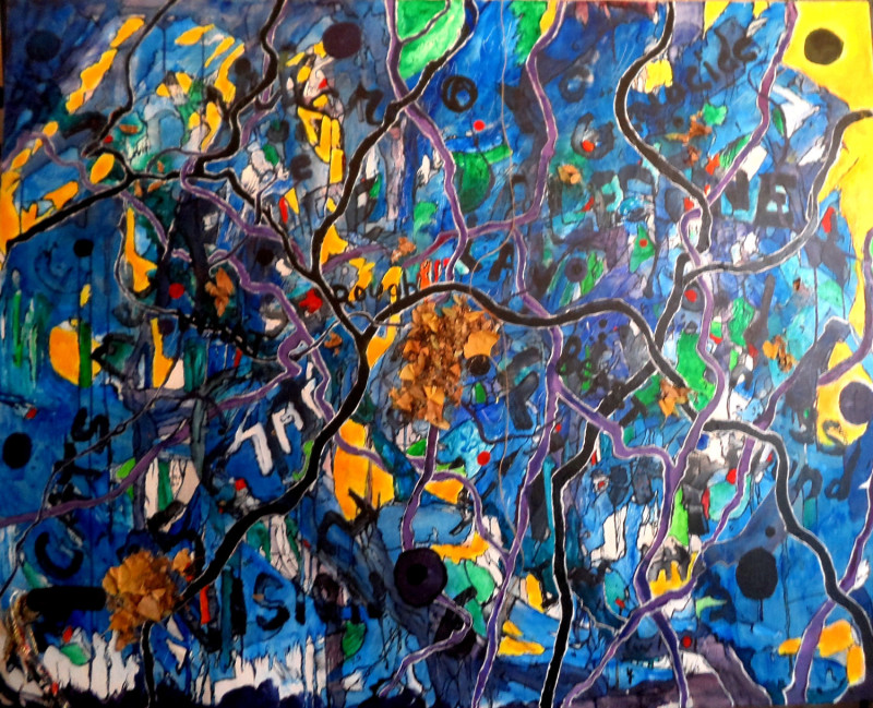 Palimpsest, #1429, Willard Art, Absract Acrylic