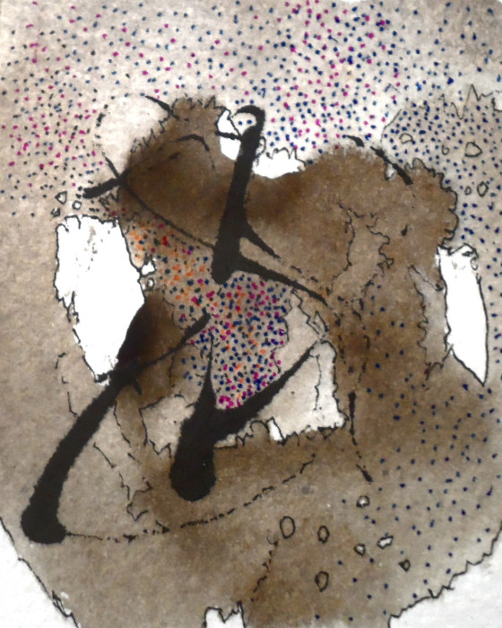 #1514,Willard Art,Miniature,watercolor,ink wash