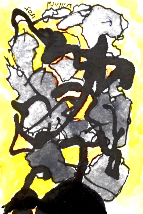 #1516,willard art,miniature,watercolor, ink