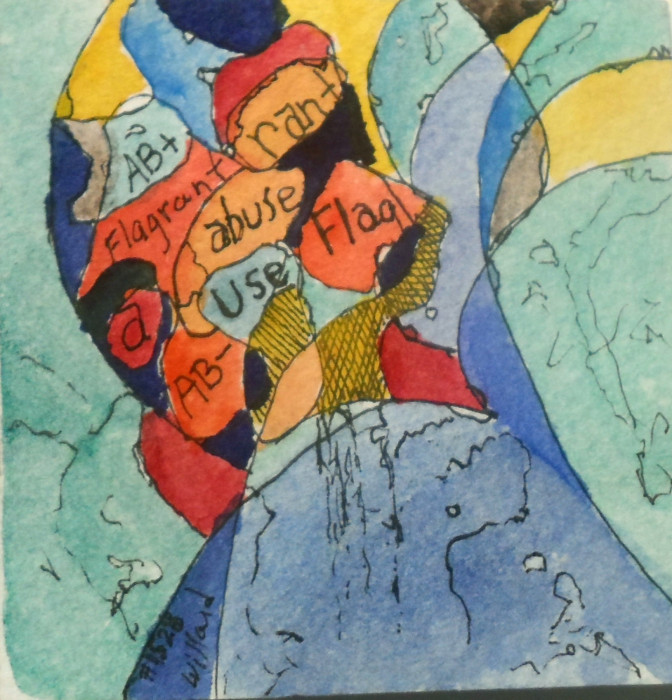 #1528,Mineature,Watercolor,Pen & Ink,Willard Art