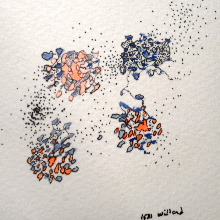 Willard Art,#1531,Watercolor,miniature