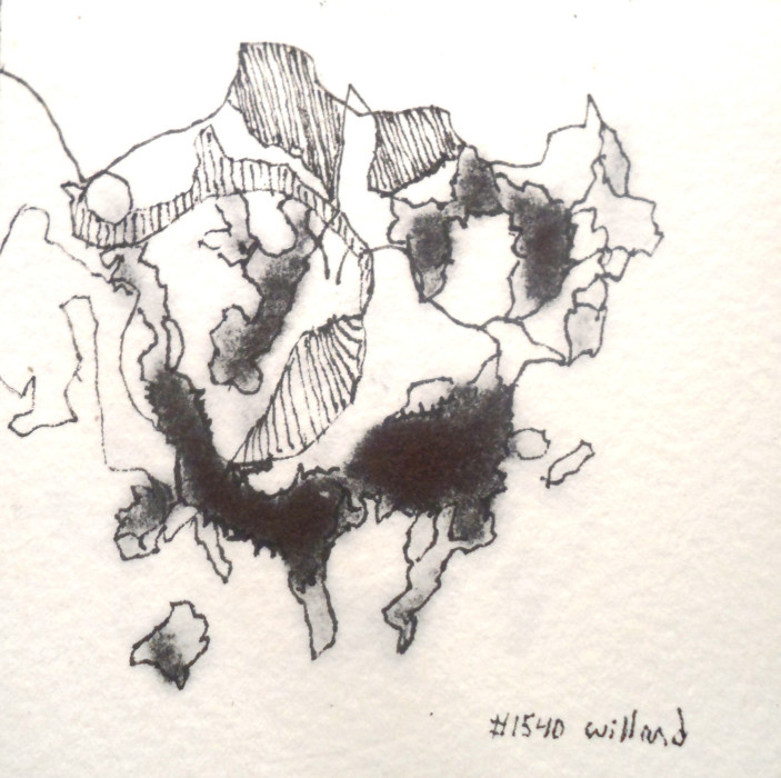 Willard Art,#1540,Pen & Ink,Miniature