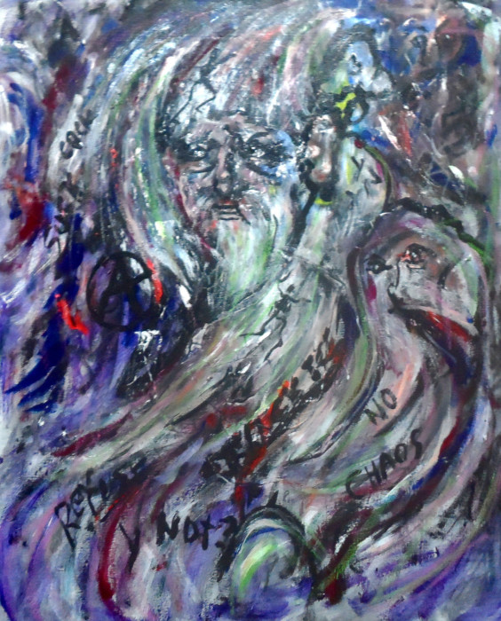 #1545,Willard Art,Acrylic on canvas. 