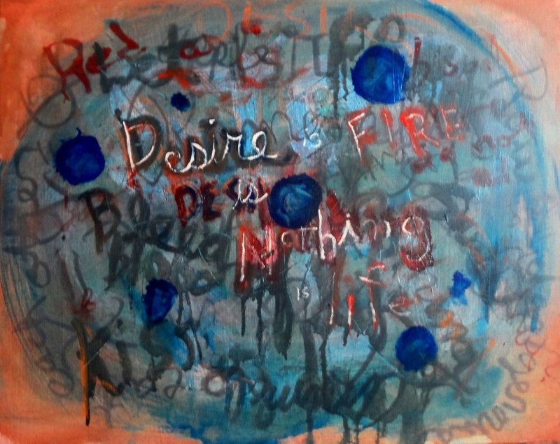 #1549,Willard Art,Arcrylic,Oil Pastel,Desire is... 