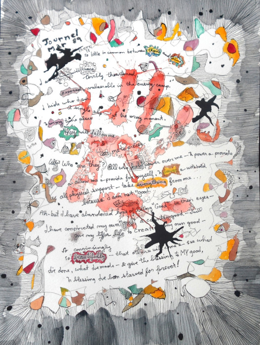 #1558, Journal Mar.'89,,Watercolor,ink,Willard Art